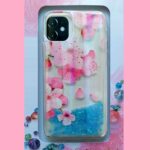 AMD Силиконов калъф Apple iPhone 11 Розови цветя / с воден ефект /