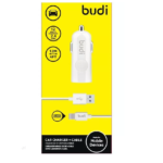 Адаптер 12V BUDI 062m 12W + Lightning   iPhone USB
