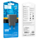 HOCO 220V  CS12A 18W QC3 Fast USB A Port - Image 2
