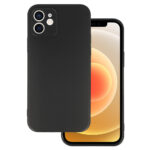 Силиконов калъф BASEUS Apple iPhone 12 PRO MAX / черен /цял отвор на камерата