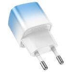 Адаптер HOCO  220V C101A 20W Fast Charging  USB C Port Синьо - Image 3