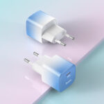 Адаптер HOCO  220V C101A 20W Fast Charging  USB C Port Синьо - Image 4