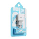 Адаптер HOCO 220V C22A 2.4A Lightning USB
