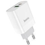 HOCO 220V C80A 20W PD Fast QC3 USB-A + USB-C бяло