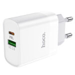 HOCO 220V C80A 20W PD Fast QC3 USB-A + USB-C бяло - Image 4