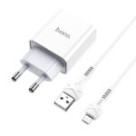 Адаптер HOCO 220V  C81A 2.1A Micro USB - Image 3