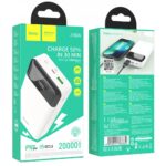 Преносима Батерия Power Bank 20000mAh HOCO J102A 20W PD Fast Charge бяла - Image 2