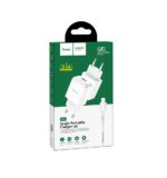 Адаптер HOCO 220V  N2 / 2.1A + Lightning USB бяло