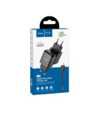 Адаптер HOCO 220V  N2  2.1A  Micro USB черно