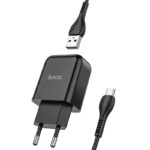 Адаптер HOCO 220V  N2  2.1A  Micro USB черно - Image 2