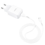 Адаптер HOCO 220V N2 2.1A Micro USB бяло - Image 4