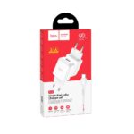 Адаптер HOCO 220V  N2 / 2.1A + Type C USB бяло