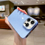 SKY CASE PVC С БРОКАТ iPhone 15 / син /