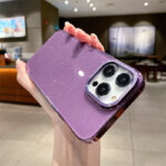 SKY CASE PVC С БРОКАТ iPhone 15 PRO / лилав /
