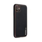 Силиконов калъф Leather Case LUX IPhone 11 / черен /