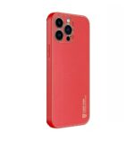 Силиконов калъф Leather Case LUX IPhone 14 / червен /