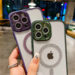 MagSafe Glitter Case iPhone 14 PRO / тъмно лилав / - Image 3