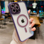 MagSafe Glitter Case iPhone 14 PRO / тъмно лилав /