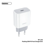 Адаптер REMAX U79 20W PD Fast USB C Port 220V Бял