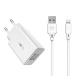 220V WK U-56  2 USB -2A /-10W iPhone USB,Lightning - Image 2