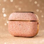Kingxbar - Лицензиран калъф с камъни Swarovski за Apple AirPods PRO, розов - Image 4