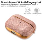 Kingxbar - Лицензиран калъф с камъни Swarovski за Apple AirPods PRO, розов - Image 5