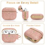 Kingxbar - Лицензиран калъф с камъни Swarovski за Apple AirPods 3, розов - Image 2