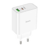 Адаптер HOCO 220V C113A 65W Fast USB C,USB-A бяло - Image 4