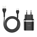 Адаптер HOCO C12Q / 18W 3A + USB Type C 220V