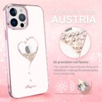 Kingxbar с кристали на Swarovski Apple IPhone 14 PRO MAX / rose gold / - Image 3