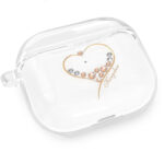 Kingxbar - Лицензиран калъф с камъни Swarovski за Apple AirPods 3, Прозрачен - Image 3