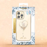 Kingxbar с кристали на Swarovski Apple IPhone 14 / лилав / - Image 3