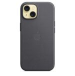 IPhone 15 Черен Оригинален Kалъф  FineWoven MagSafe,