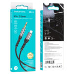 Кабел AUX BOROFONE BL15 - 3.5mm to Lightning - 1м.  черен - Image 2