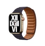 Оригинална Кожена Каишка за Apple Watch – 38mm/ 40mm/41mm Ink Leather Link - Image 2
