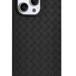 Калъф силикон Плетен / Черен / за iPhone Air