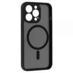 Калъф Go Boy Акрилен Силикон Мат MagSafe / Черна рамка / за iPhone Air