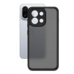 Калъф Go Boy Акрилен Силикон Мат / Черна рамка / за iPhone 17 Pro