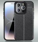 Калъф Wlons силикон Auto Focus / Като Кожа за iPhone 17 / Черен