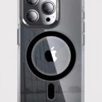 Калъф PVC Wlons Anti-Yellowing MagSafe / Черен - Прозрачен / за iPhone 17