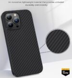 Калъф Wlons Kevlar MagSafe + стойка / Черен / за iPhone 17 Pro - Image 4