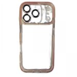 Калъф силикон Clear Camera Protect / Розов-прозрачен / за iPhone Air