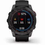 Garmin Fenix 7X Pro Solar GPS 51mm Graphite Band - Slate Grey - Image 2