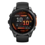 Garmin Fenix 8 GPS 47mm Silicon Black Band - Black